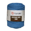 Špagát Macrame Rope 5 mm Špagát Macrame Rope 5 MM Modrá 786
