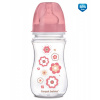 Canpol babies Antikoliková fľaša so širokým hrdlom 240 ml Newborn baby Ružová