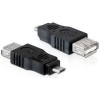 PremiumCord USB redukce A/female-MicroUSB/male kur-12