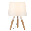Paulmann Neordic Berit 79646 stolná lampa LED E27 20 W biela, drevo; 79646