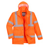 Portwest S468 Hi-Vis Traffic Reflexná bunda 4 v 1 oranžová XL