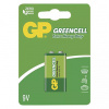Batéria zinkochloridová, 9V (6F22), 9V (6F22), 9V, GP, blister, 1-pack, Greencell