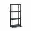 Prosperplast s.r.o. Plastový regál 58 x 28 x 131,5 cm, čierna
