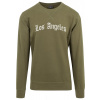 Los Angeles Wording Crewneck - olive S