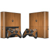 XBOX 360 E polep DARK WOOD