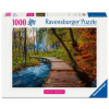 Ravensburger Puzzle 12001764 - Herbstlicher Waldweg, Beautiful Walkways Collection, 1000 Teile Foto-Puzzle für Naturliebhaber und Wanderfreunde ab 14