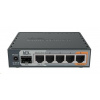 MikroTik RouterBOARD hEX S, 880MHz dvojjadrový CPU, 256MB RAM, 5x LAN, 1x SFP, PoE in/out, USB, microSD slot, vrátane. Licencia L4