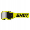 GOGLE na crossovú štvorkolku SHOT ASSAULT 2.0 SOLID NEON YELLOW ZRKADLOVÁ RYCHLÁ