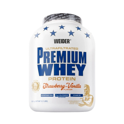 WEIDER Premium Whey protein 2300g Príchuť: vanilka-karamel