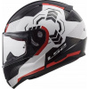 PRILBA LS2 FF353 RAPID GHOST WHITE BLACK RED XL (PRILBA LS2 FF353 RAPID GHOST WHITE BLACK RED XL)