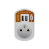 Predlžovací prívod 1 zásuvka, 2x USB, 5V/2100mA SENCOR ...