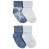 CARTER'S Ponožky Blue chlapec LBB 4 ks, NB/ veľ. 56