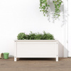 zahrada-XL Záhradný kvetináč biely 82,5x40x39 cm borovicový masív 825255