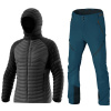 DYNAFIT Radical Down RDS Hooded M Black & Mercury 2 Dynastretch Pants M Mallard Blue