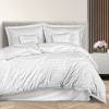 Darymex BAMBUSOVÉ OBLIEČKY STRIPE WHITE 160X200 CM, 2KS 70X80 CM, 4 KS 40X40 CM BIELE