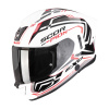 Prilba Scorpion EXO-530 AIR SLOPE White Black Red Veľkosť: XS (53-54 cm)