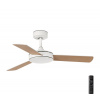 FARO Barcelona | FARO 33603DC - Stropný ventilátor MINI MALLORCA S hnedá/biela pr. 106 cm + DO | FA33603DC