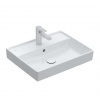 Villeroy & Boch Collaro Umývadlo 55x44 cm, s prepadom, otvor na batériu, CeramicPlus, Stone White 4A3355RW
