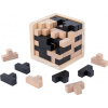 Dřevěný hlavolam KRUZZEL 3D kostka s T bloky