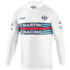 Sparco tričko s dlhým rukávom Martini Racing, farba biela, veľkosť L