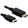 DeLock kábel DisplayPort samec na HDMI samec, dĺžka 2m 82587