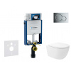 Geberit Kombifix Set predstenovej inštalácie, klozetu Oudee Vortex a dosky softclose, tlačidlo Sigma01, lesklý chróm SANI15CA1130