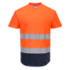 PORTWEST HI-VIS MESH C395 / Funkčné reflexné tričko so sieťovinou - HV oranžová/námorná modrá M