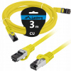 Patchcord Lanberg S/FTP 8.1 RJ45 / RJ45 3 m žltý