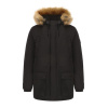 SoulCal Padded Parka Jacket Mens Black M