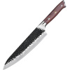 IZMAEL Damaškový kuchynský nôž Tetsuya Chef/Hnedá 21.4 cm