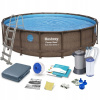 Bazén Bestway s kruhovým rámom 549 x 549 cm (ZÁHRADNÝ RÁMOVÝ BAZÉN S ČERPADLOM 549 x 122 CM MEGA SET 12V1 BESTWAY)