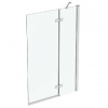 Ideal Standard i.Life - Vaňová zástena, dvojdielna, 100 cm, pravá, silver bright/číre sklo T4886EO