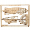 UGEARS 3D puzzle Zeppelin 2,5D 49 ks