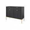 Piaski Komoda NOVA GOLD KSZ104, zlatá/čierna