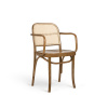 PAGED Classic B-8136 Seat Wood Back Mat Farba dreva: buk morený, Čalúnenie: dyha