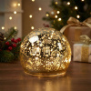 Vianočná sklenená guľa LED ALTOM DESIGN 10 cm zlatá