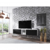 Cama Meble Tv stolík ROCO RO 10, biely mat/biely mat/čierny mat