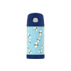 Thermos FUNtainer Honey Bees 355ml - dětská termoska s brčkem