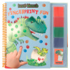 Dino world Dino World, 3500969, Fingerprint fun, omaľovánky s prstovými farbami, dinosauři