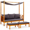 Záhradná lavica, lavička - Bitka s kolískám Footrest Vidaxl Wood (Bitka s kolískám Footrest Vidaxl Wood)