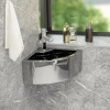 vidaXL Umývadlo s prepadom 45x32x12,5 cm keramické strieborné 143481