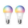 LED žiarovka TP-LINK Tapo L530E, E27, 220-240V, 8.7W, 806lm, 6000k, RGB, 15000h, chytrá Wi-Fi žárovka, 2 kusy v balení