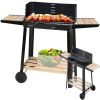 VERK GROUP Záhradný gril na drevené uhlie BBQ s nastaviteľným roštom