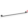 Držiak na uteráky tyčový Basic samolepiaca montáž 85 cm čierny matný
