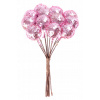Vetvička MagicHome Vianoce, Berries, ružová, 9 cm