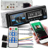 AUTORÁDIO 1-DIN RDS BLUETOOTH USB AUX LCD MP3 DIAĽKOVÝ OVLÁDAČ ODNÍMATEĽNÝ PANEL