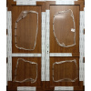 Vedlejší Plastové vchodové dveře dvoukřídlé Soft 2022-49 Zlatý dub/Bílá 190x220cm, Pravé, Ven