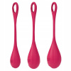 Satisfyer Yoni Power 1 sada guličiek na tréning svalov Kegel Red