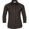 Russell Košile 946F, elastická, 3/4 rukáv, dámská COT11946F14005-chocolate 2XL Čokoládová