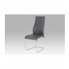 Autronic Chair, PU645# Dark GREY. Leg DIA25*2.0mm round metal tube, chrome HC-955 GREY HC-955 GREY